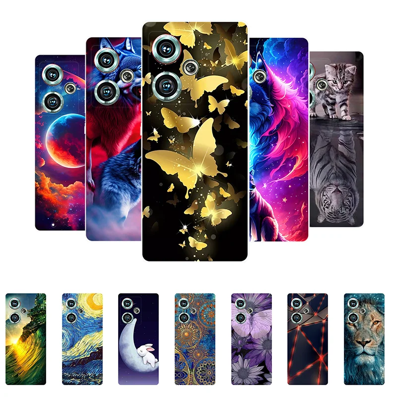 For ZTE Nubia Z50 Case Butterfly Black Silicone Soft Case TPU Back Cover for ZTE Nubia Z50S Z 50 NX711J NubiaZ50 Phone Case