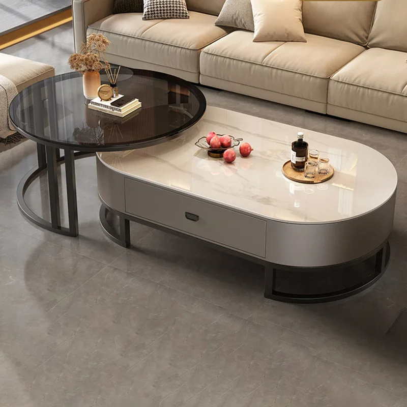 Wide Industrial Coffee Table Fashion Practical Center Table Apartment European Tavolino Salotto Living Room Furniture
