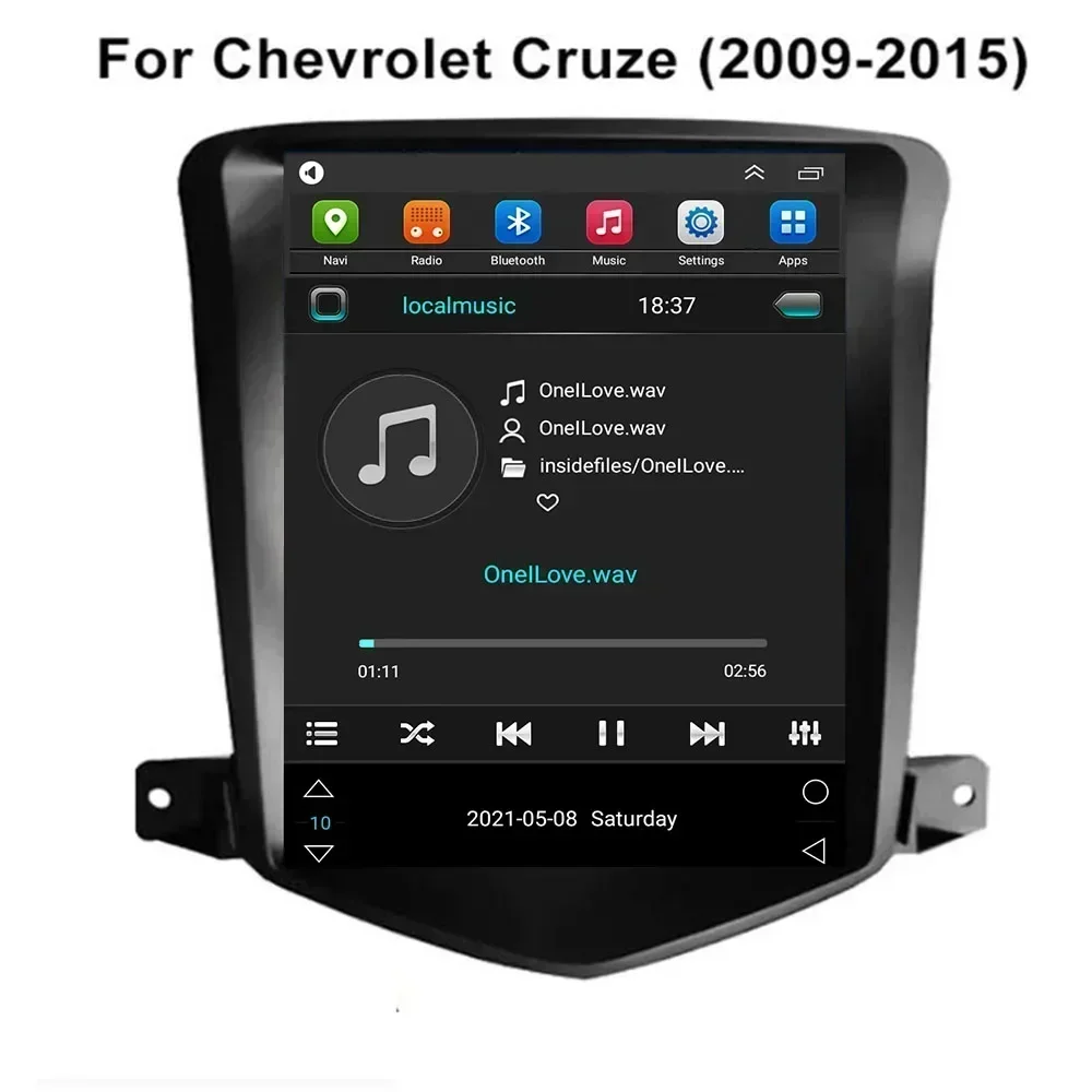 راديو سيارة أندرويد 13 لسيارة شيفروليه كروز J300 2008-2012- 2023- 2030 مشغل وسائط متعددة نظام تحديد المواقع 2din Carplay وحدة رأس DVD ستيريو تلقائي #6