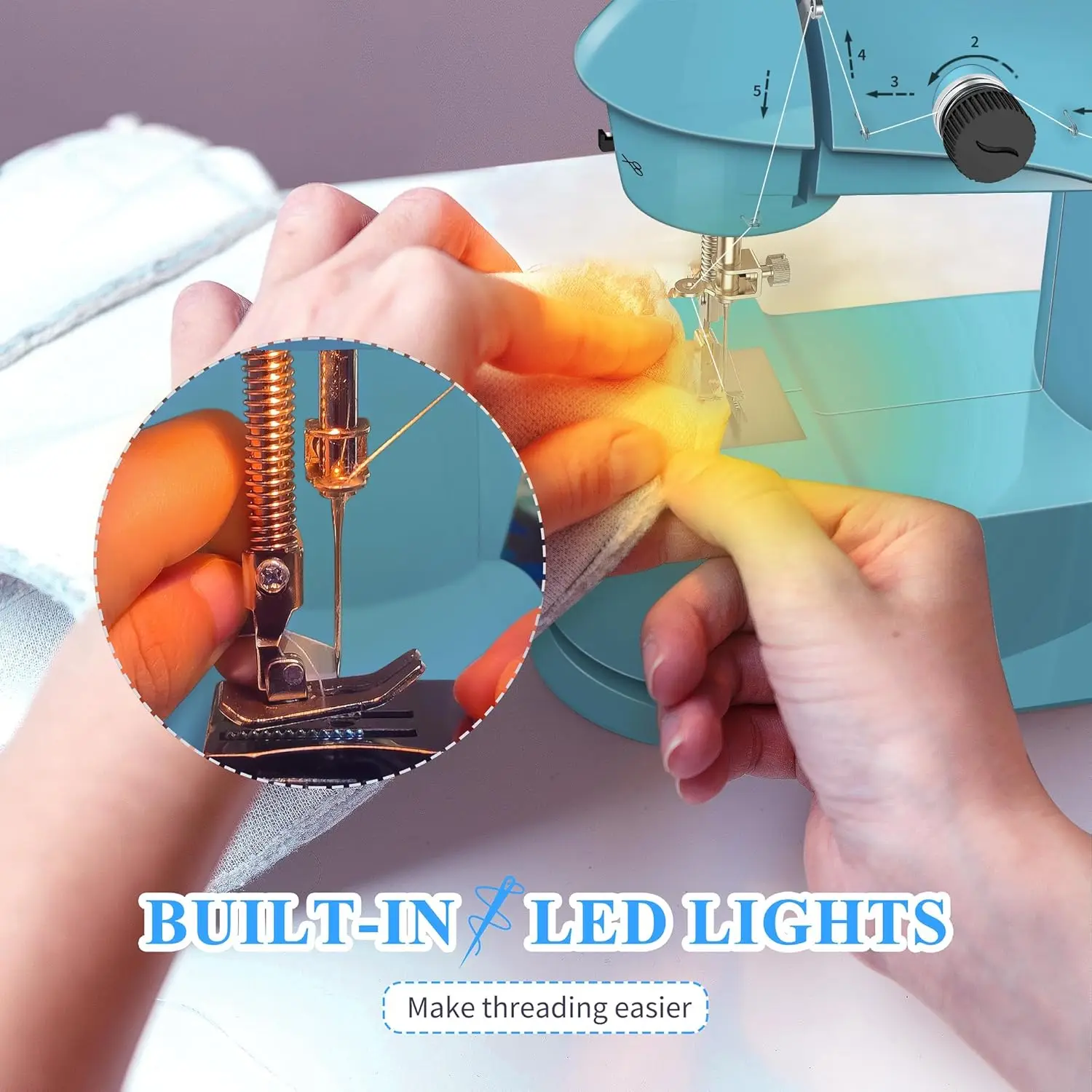 Immagine 3: Macchina da cucire KPCB blu e nera