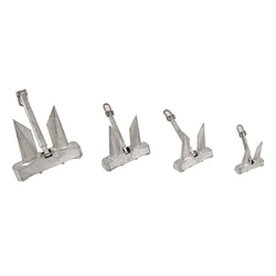 1PCS High Holding Power Anchor Movable Anchor Rod 58mm/47mm/40mm/30mm Mini Alloy HHP Anchors for RC Simulation Ship Accessories