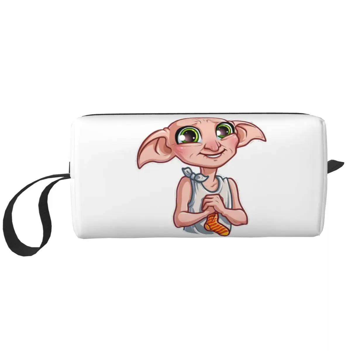 Travel Funny Dobby Meme Toiletry Bag Kawaii Halloween Movie Cosplay Cosmetic Makeup Organizer Women Beauty Storage Dopp Kit Case