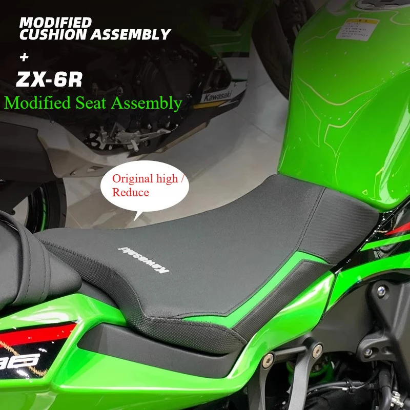 

Подходит для Kawasaki ZX6R, модифицированная подушка сиденья в сборе, мягкая и удобная подушка сиденья, без повреждений, прямая