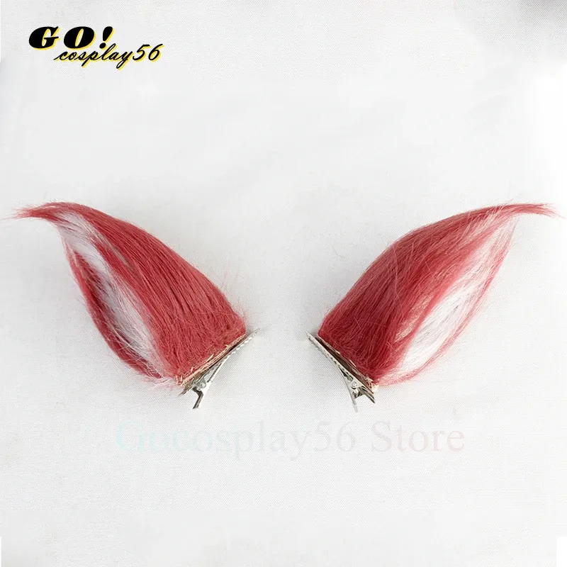 2025 FF14 Graha تأثيري آذان الخيال الرابع عشر G'raha Tia شعر مستعار أحمر قصير الشعر الاصطناعية مقاومة للحرارة هالوين لعب الأدوار #4