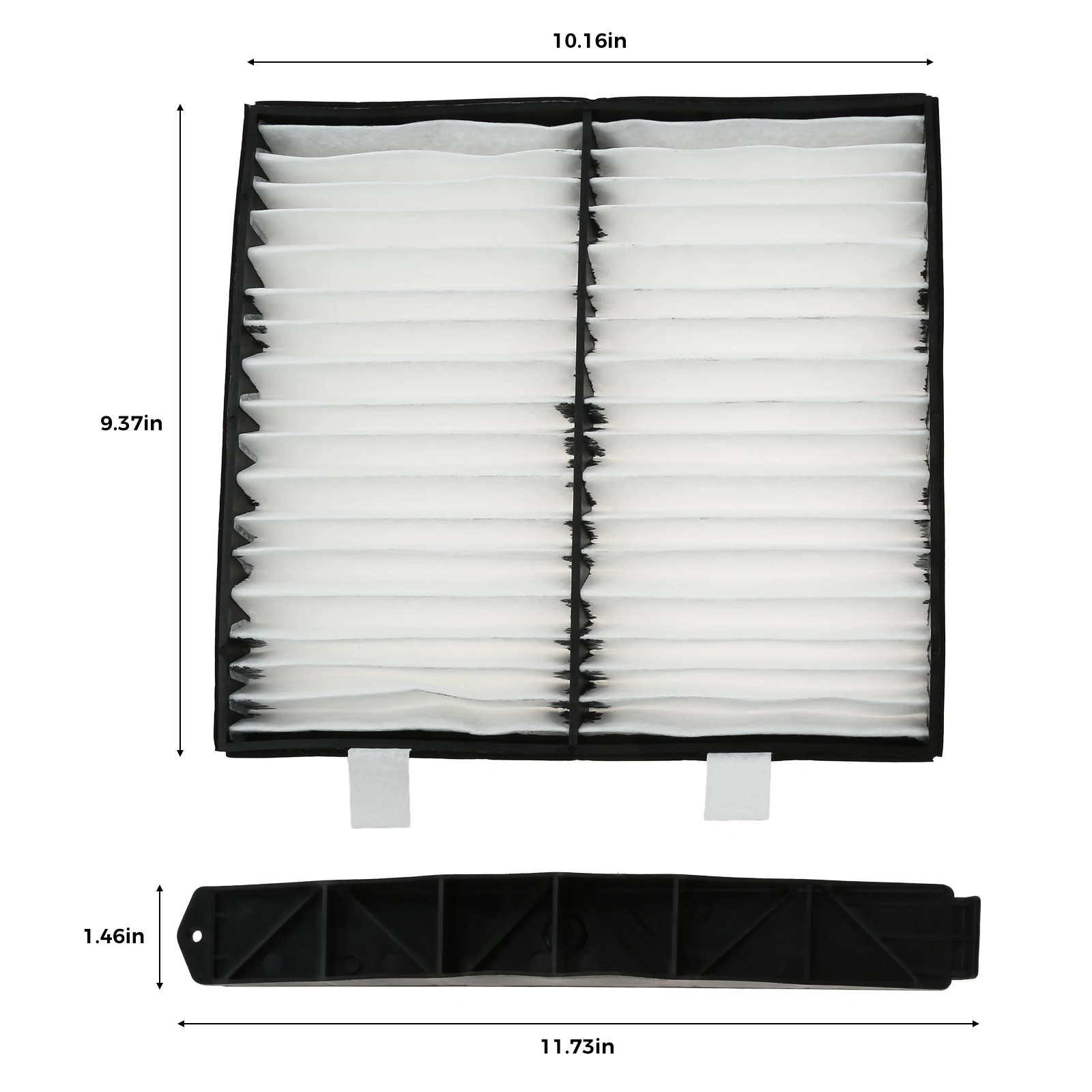 Cabin Air Filter with Cover Plate Retrofit Kit for 2007-2014 GMC Sierra Yukon Chevy Suburban Cadillac Escalade 22759208 22759203