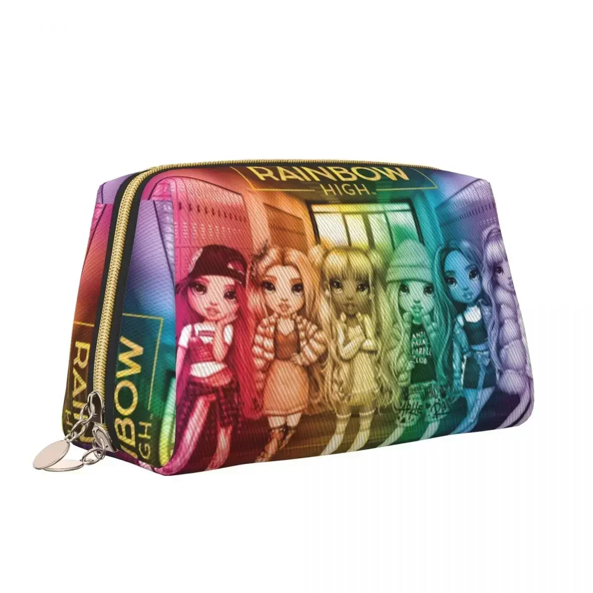 Rainbow High Dolls Toiletry Bag Portable Cartoon Animation Cosmetic Makeup Organizer for Women Beauty Storage Dopp Kit Case image 5