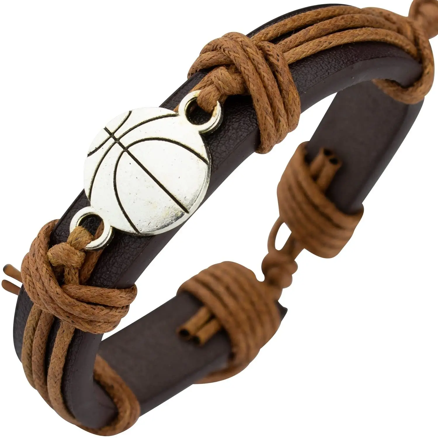 hockey bracelet Football Charm Leather Bracelets Softball Lacrosse Hockey Calisthenics Women Men Unisex Jewelry