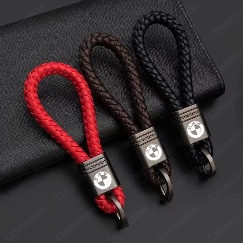 

For BMW F10 F20 F30 F15 F16 F07 F01 F02 F25 F31 F40 1 3 5 7 Series X1 X3 X4 X5 X6 X2 X7 Hand Braided Rope Alloy Key Chain Key