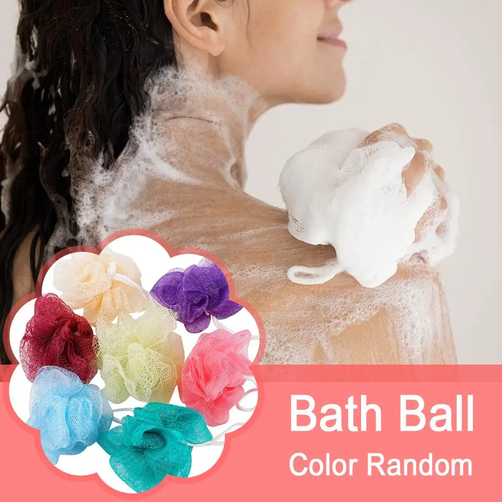 5/10 Pcs Flower Bath Ball Bath Tubs Towel Scrubber (Color: Mesh Cleaning Body Bath Rub Brush Multicolor) Shower I0G6