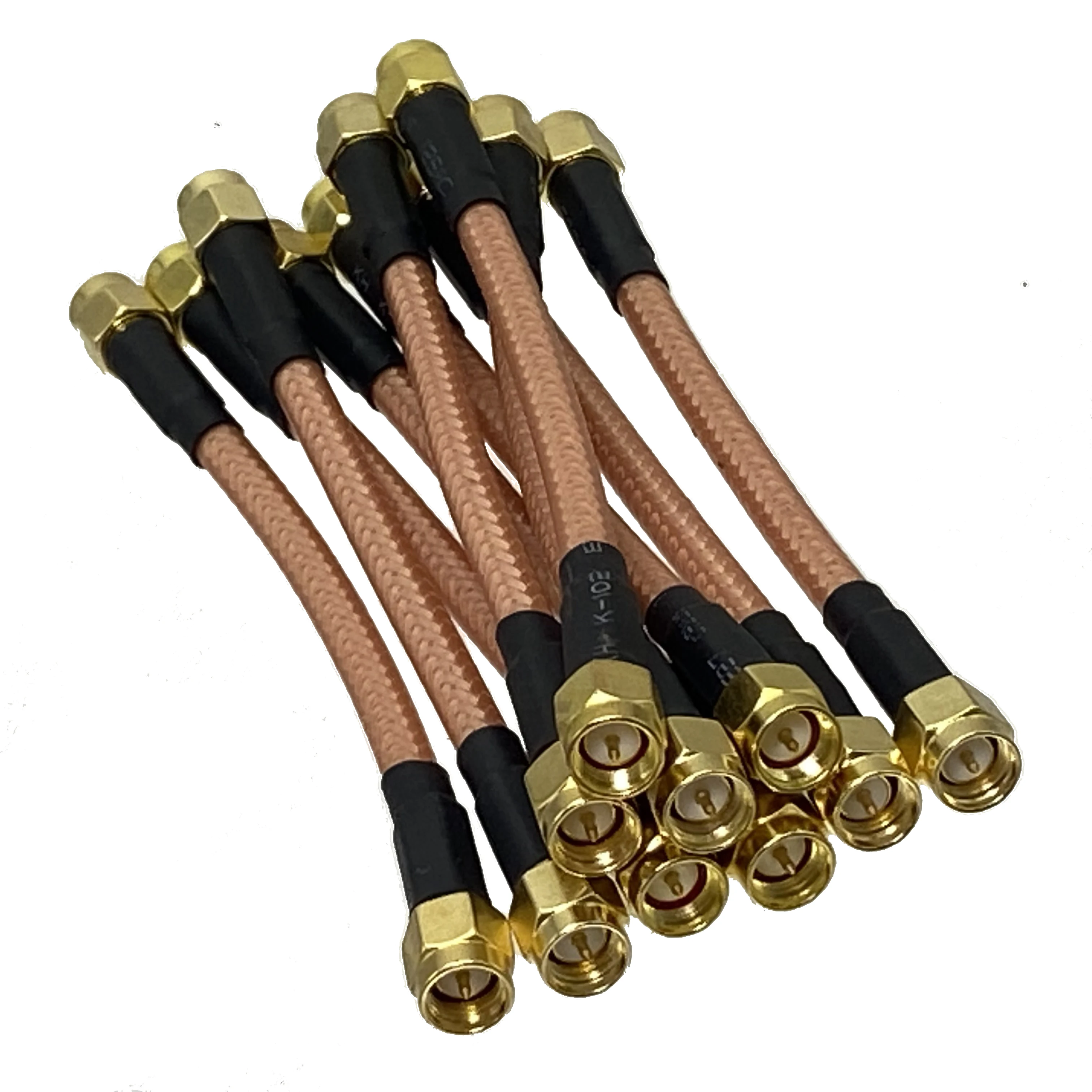 Image of Rg142 sma Stecker auf sma Stecker Stecker Crimp Jumper Pigtail Draht klemmen