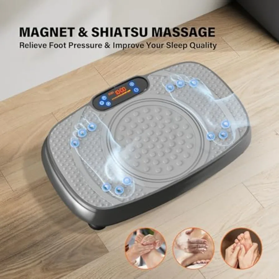 Trilplaat Oefenmachine: Gewichtsverlies en Lymfedrainage Trilplaten Hele Lichaamstraining Beeldhouwen Platform voor