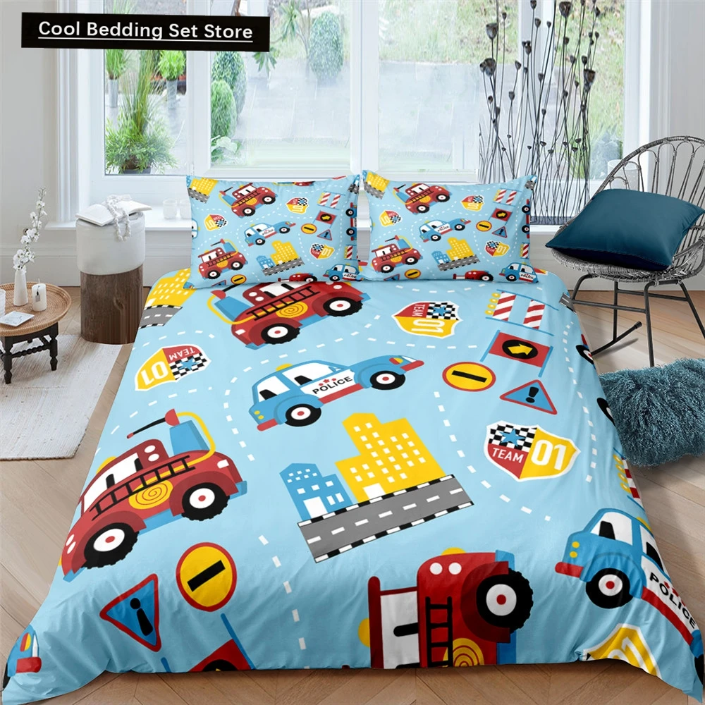 Space Bedding Set Child King Queen Twin Galaxy Quilt Cover Cartoon Duvet Cover for Kids Blue 2/3 Pcs Polyester Comforter Cover