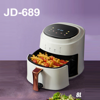 Air Fryers 8L Large Capacity 360° Baking Toaster Without Oil Electric Deep Fryer Nonstick Basket Chicken Fryer Sonifer Airfryers
