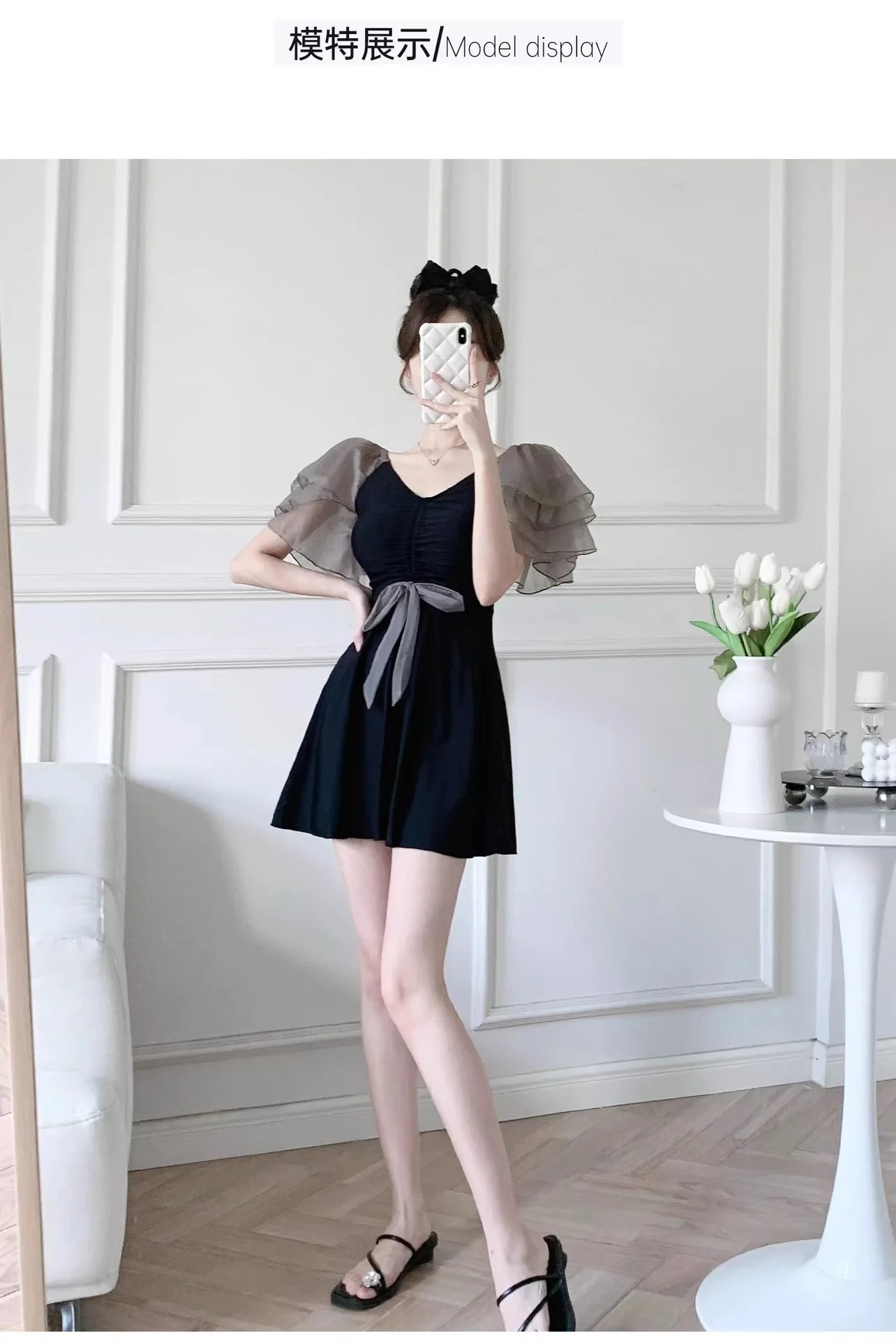 Women's New High-end Style Slimming and Belly-covering One-piece