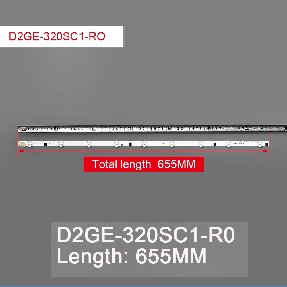 Pour sam-sung 2013SVS32H Ue32f5000 D2GE-320SCO-R3 650MM D2GE-320SC1-R0 655MM UA32F4088AR UA32f4100AR rétro-éclairage LUMENS 9LED 32 inc