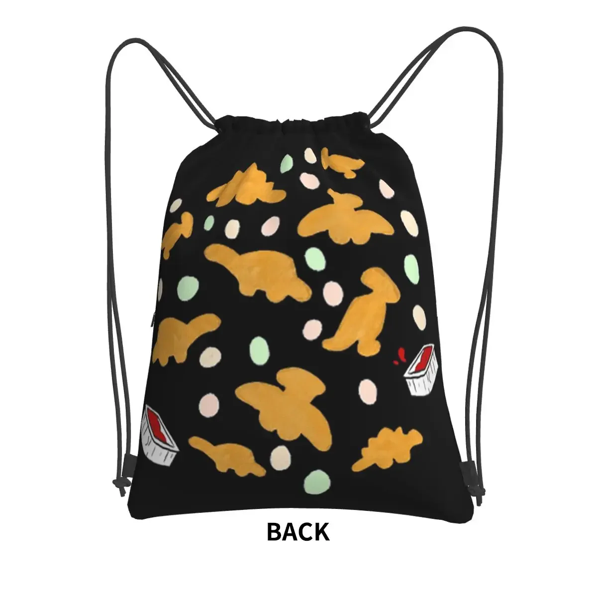 Dinosaur Portable Backpacks Drawstring Bag Multi-function Drawstring Bundle Pocket Sundries Bags For Travel Sport Man Woman