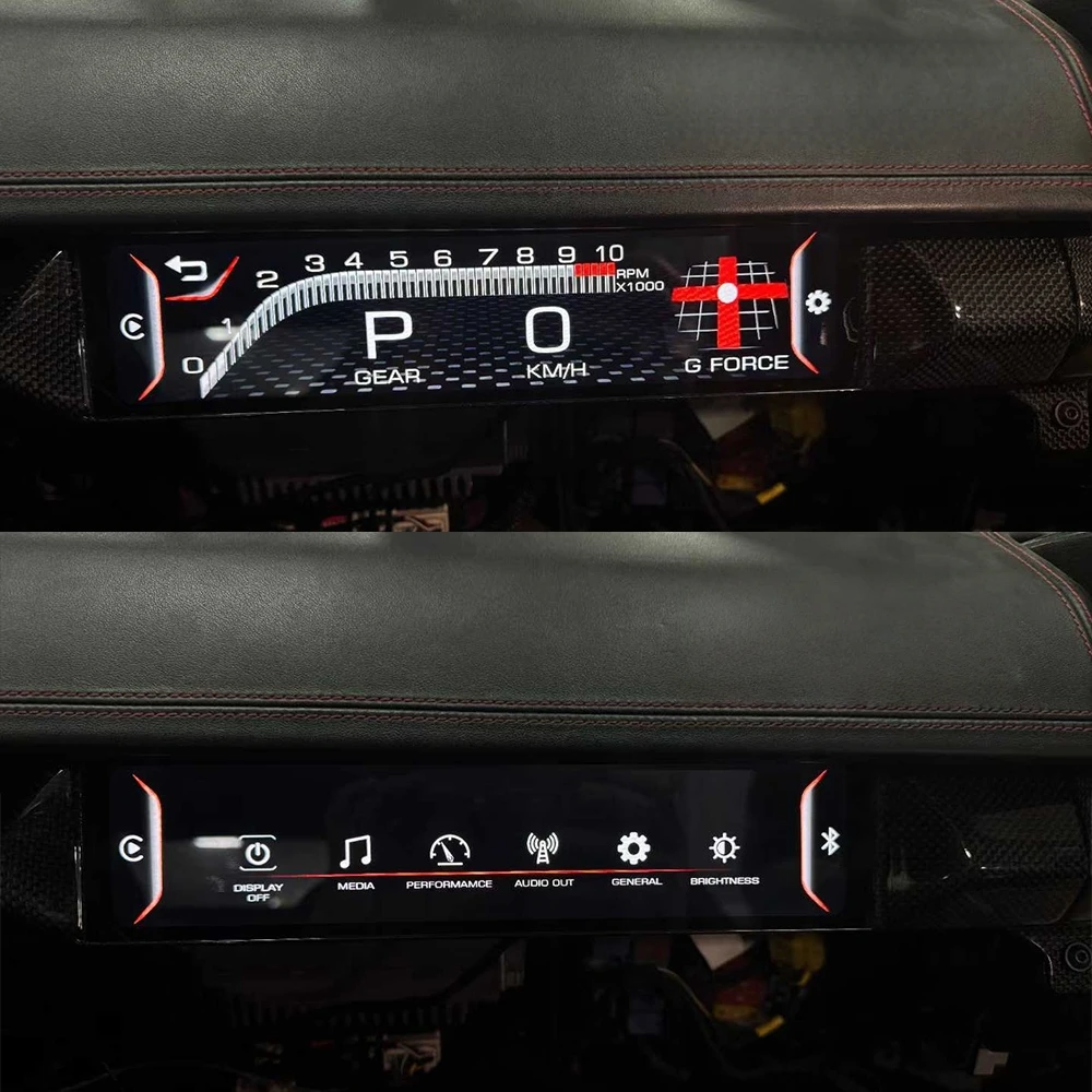 For Ferrari 458 Car 2024 co-pilot Multimedia Player Speedometer, Tachometer data Head Unit Screen