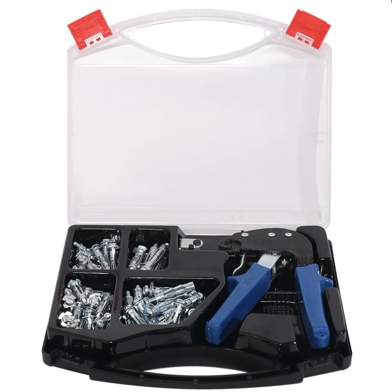 72pcs M4 M5 Gypsum Bolts Nut Drywall Expansion Screws Bolt Pipe Wall Ceiling Anchor Tube Pipe Fixing Hollow Plug with Plier
