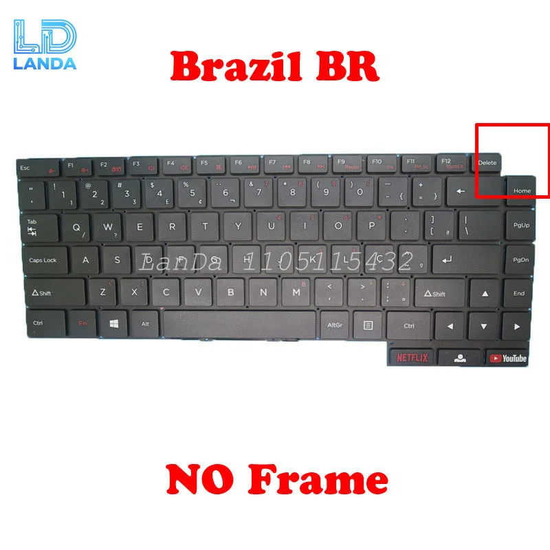 Laptop BR Keyboard For Positivo Motion Plus Q464B Q232B SCDY300-16-2 Brazil BR Black Without Frame New