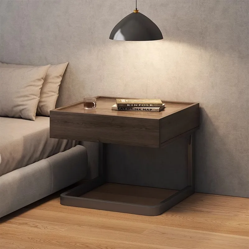 Light luxury high-end floating bedside table Simple modern bedside table Internet celebrity creative light luxury
