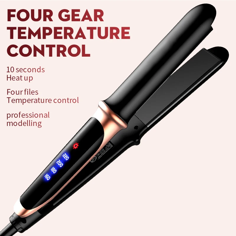 2-in-1 professional hair straightener Adjustable negative ion titanium plate hair straightener hair styling tool