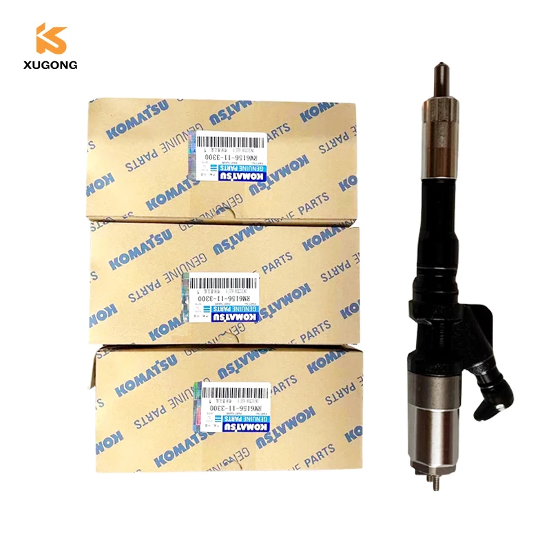 

High Quality Engine Part 6156-11-3300 Diesel Fuel Common Rail Injector Excavator Parts Nozzle Injector