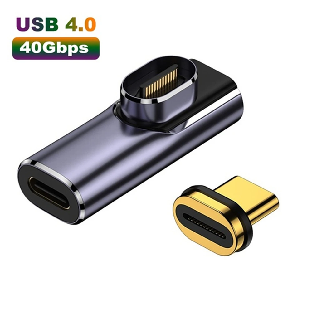 100W Magnetischer USB Typ C Adapter 40Gbps Schnelle Datenübertragung 8K 60Hz Video Tragbarer USB 4.0 Konverter für MacBook Telefon Laptop Ipa – Detail 11