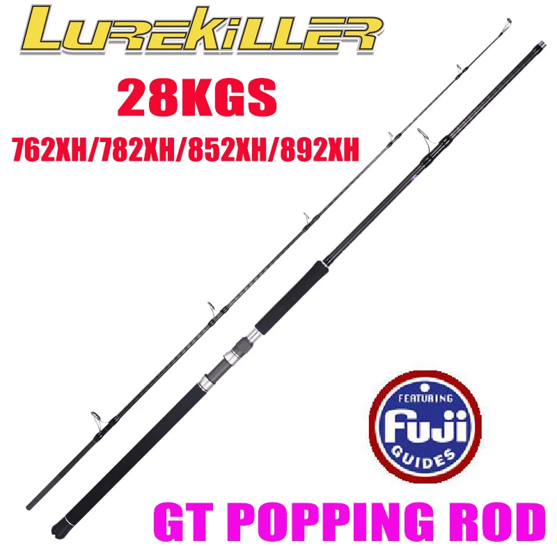 Lurekiller New Ocean Popping Rod GT Popper Rod 892XG-2.67M 28KGS PE4-10 Saltwater Boat Blue Marlin Sea Fishing Rod