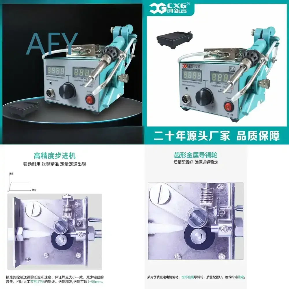 Semi-automatic Table for Foot-Pedal Table Manual Soldering Machine for Electronics Assembly Workstation Soldering Iron Stand