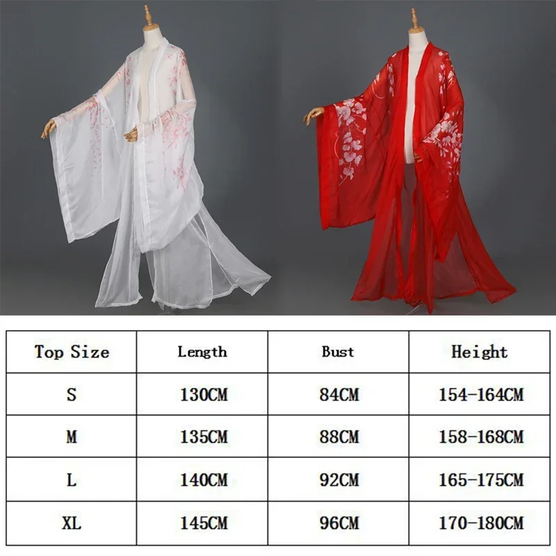Chinese Style Hanfu Cardigan Han Fairy Elegant Cardigan Shirts Folk Dance Costume Chinese Traditional Ancient Cosplay Hanfu Coa