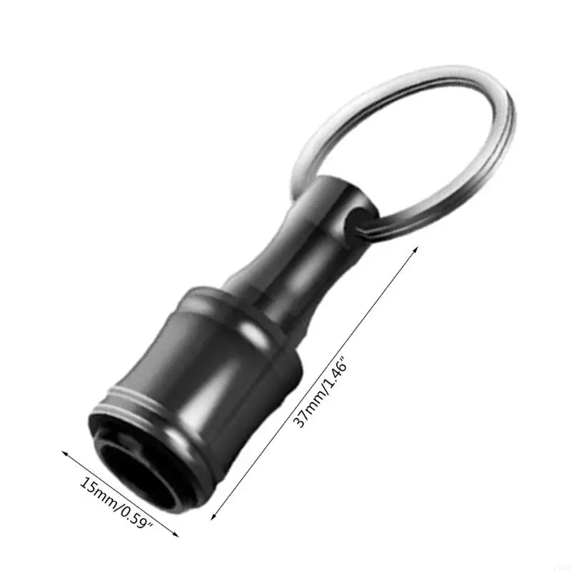 Screwdriver Bit Holder Keychains With Carabiner 1/4 ShankExtension Bar Tool C7AC