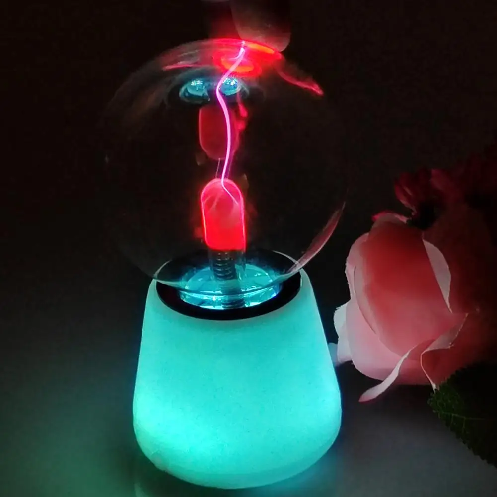 3.5 inch Plasma Ball Science Toy for Kids Touch Sensitive Plasma Globe Decorative Lamp Novelty Toy Halloween Christmas New Years