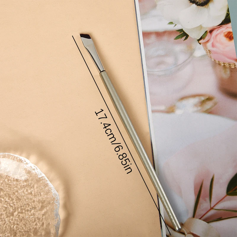 1Pc Upgrade Blade Eyeliner Brush Ultra Thin Fine Angle Flat Eyebrow Brush Under The Eyes Place Precise Detail Brush