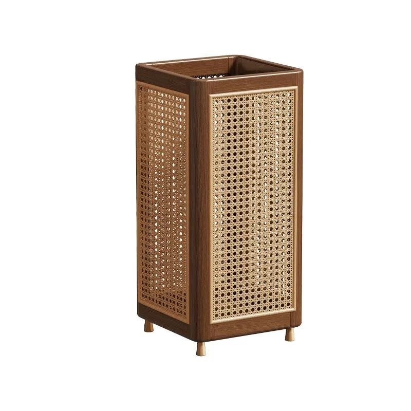 Solid wood umbrella storage rack, commercial lobby umbrella bucket placement rack, household door umbrella drain rack