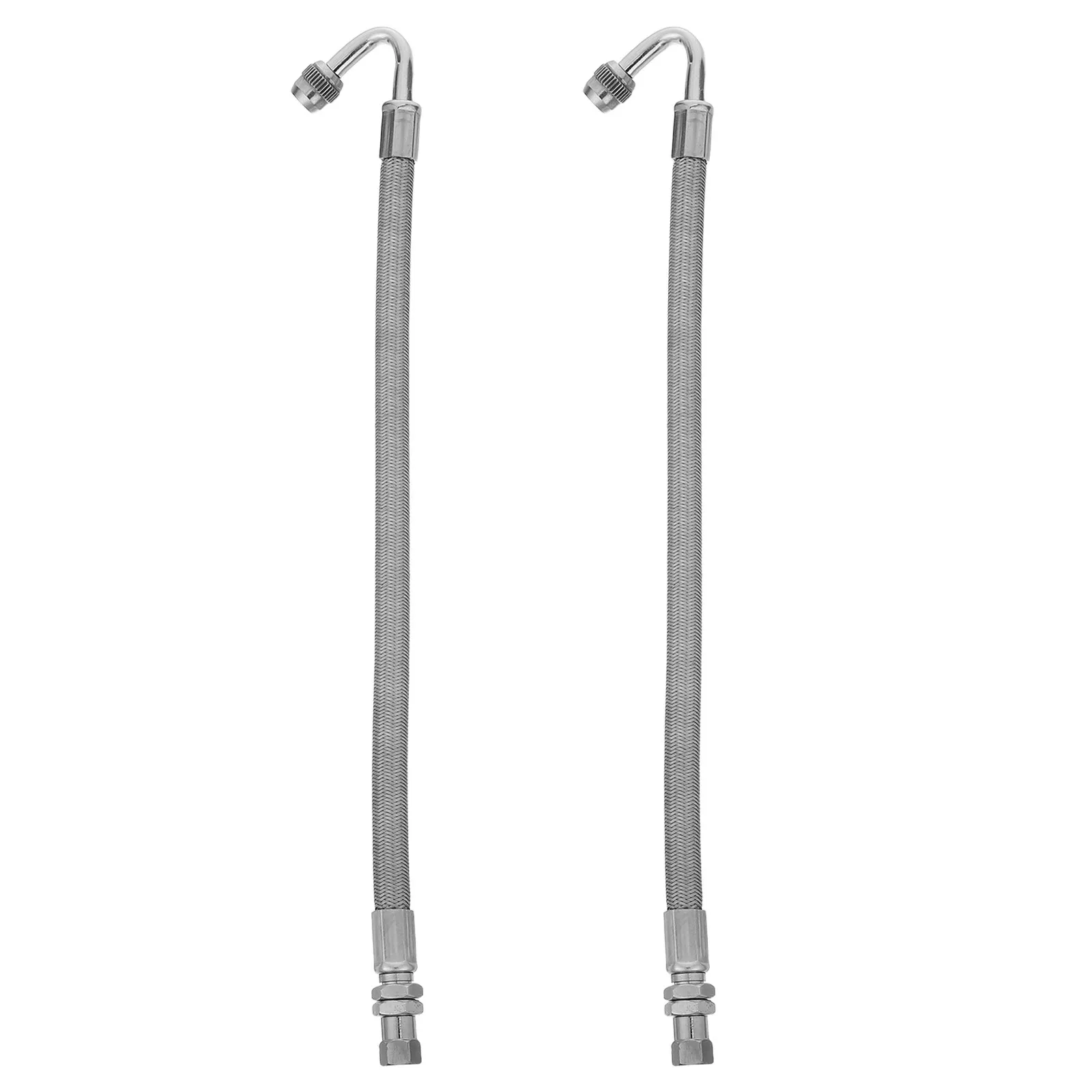 2Pcs Tire Inflation Extension Tubes 11Inch Stainless Steel Braided 8Mm Valve Stem Extenders for Trucks Rvs Trailers Heavy Duty