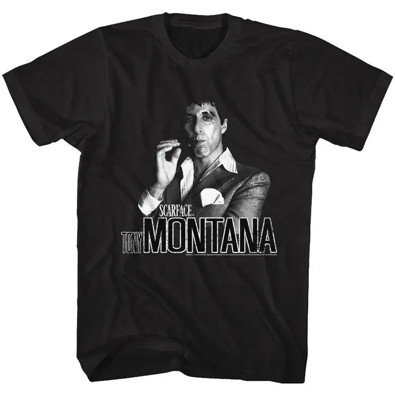 

Scarface Movie Tony Montana Smoking Cigar The World Is Yours Men's T Shirt