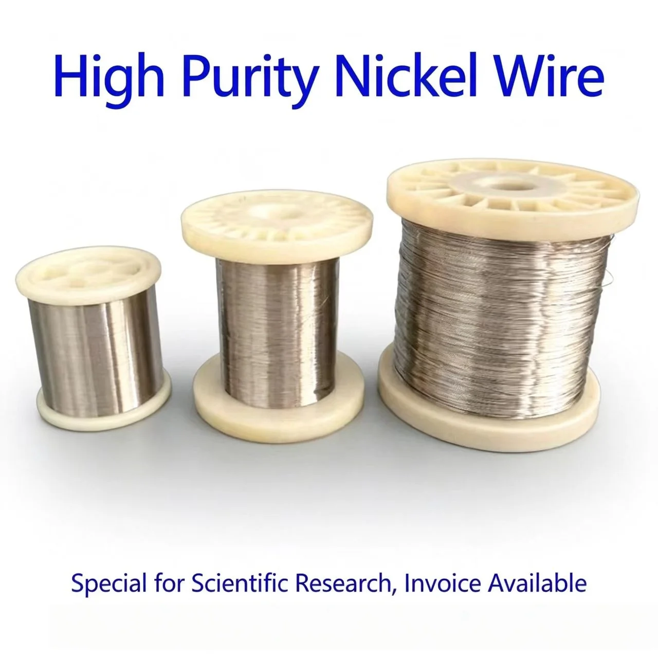Ultra-Fine Ni Metal Wire Ni99.90% High Purity N4 N6 0.025mm-8.0mm for Scientific Research And Experiments