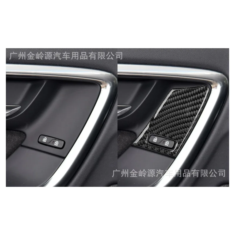 

For Volvo S60V60XC60 Carbon Fiber Lifting Window Lifting Button Decorations for Automotive Interior Modification Accessories