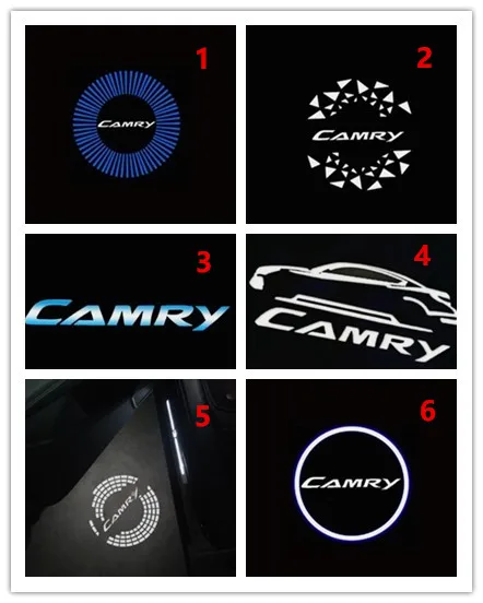 For Camry 2006-2019 40 50 V40 V50 V55 XV40 XV70 Car Door Welcome Shadow Backlight Projector Ghost