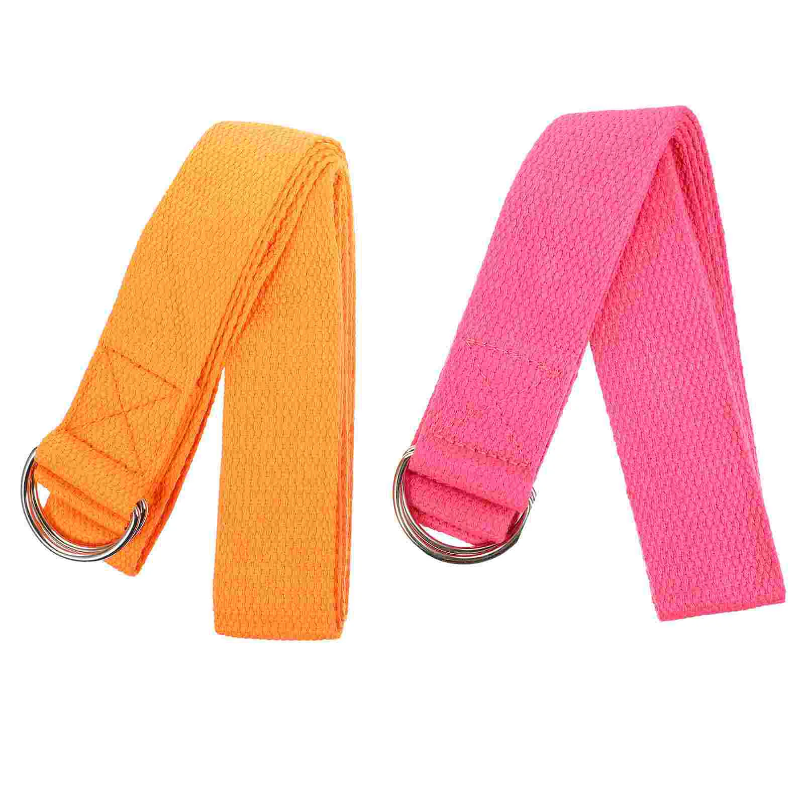 2 Pcs Yoga Stretching Belt Pilates Bands Pull Fitness Belts Supplies Dedicated Strength Training Equipment Straps