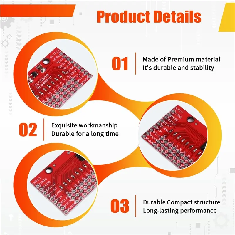 

Exquisite-16-Channel TLC5940 PWM-Controlled LED Driver Board I/O Expansion PWM Module For Electronic Projects