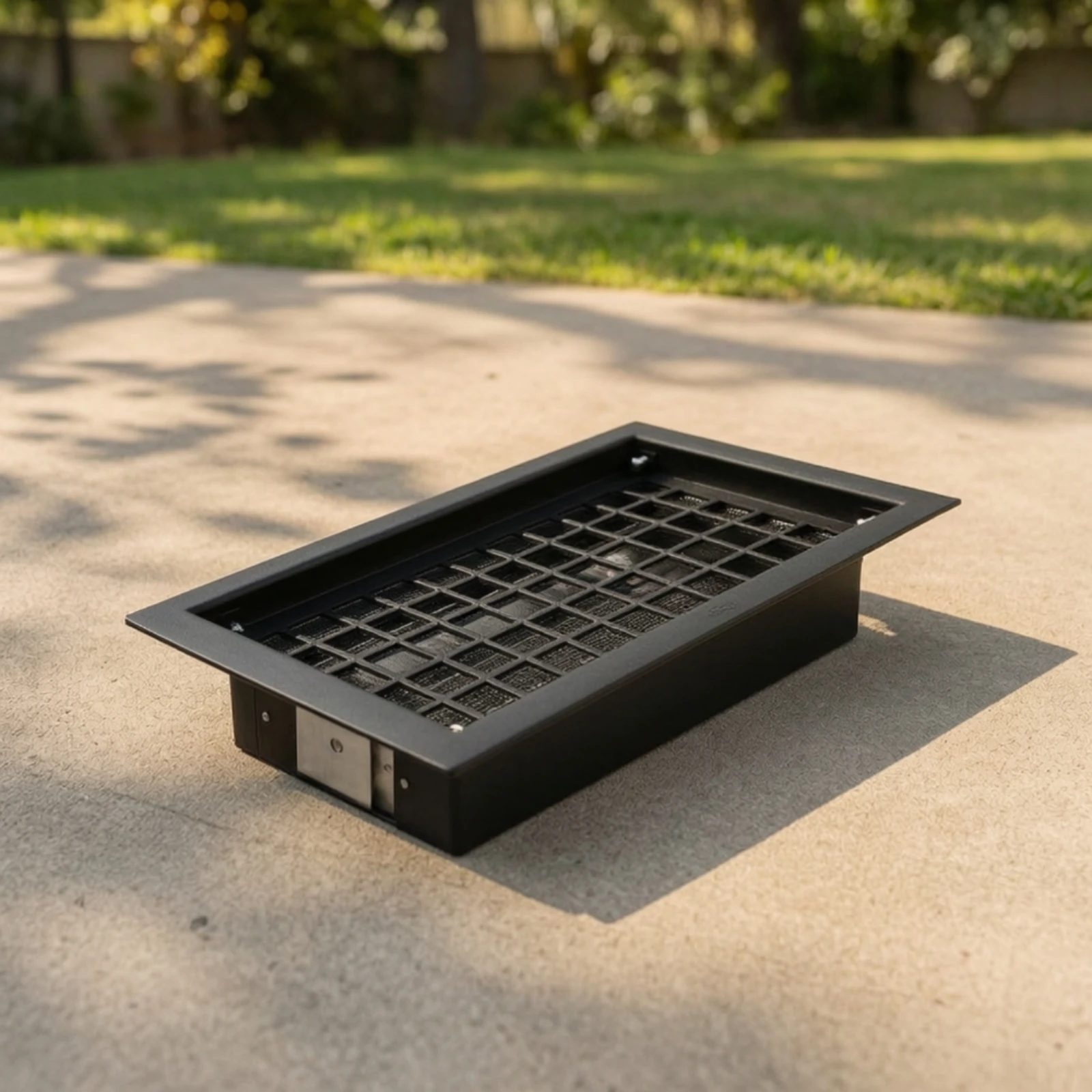 Grid-Style Grille Vent Cover Weather-Resistant Automatic Foundation Ventilation Cover Long Lasting Slim-Profile
