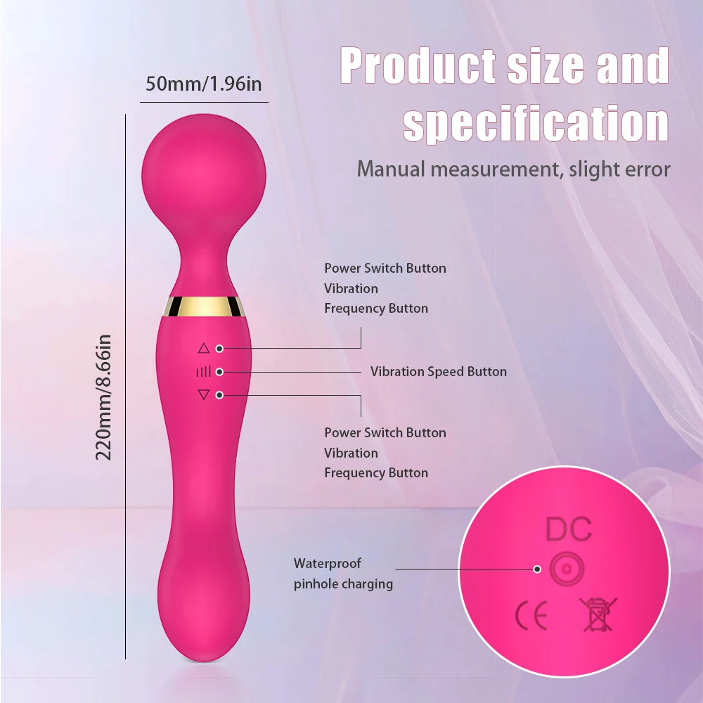 Vibrator for Women Magic Wand G Spot Vibrating Powerful Clitoris Stimulator Big AV Massager Sex Toys for Adult 18 Masturbator