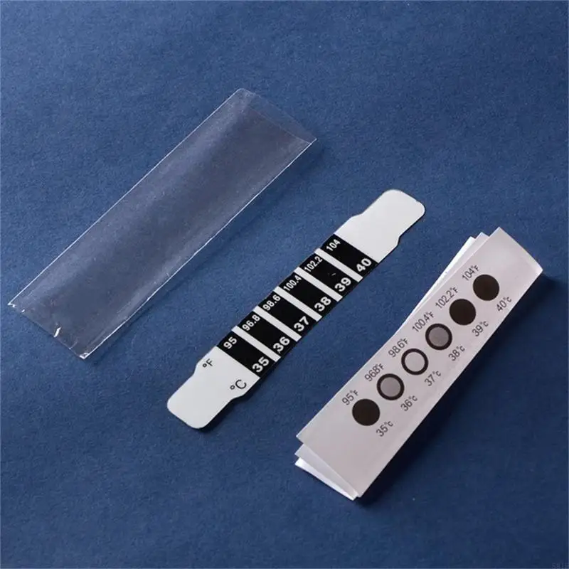 

581F Baby Fever Track Strips Accurate Thermometer Stickers LCD Display Fever Strips