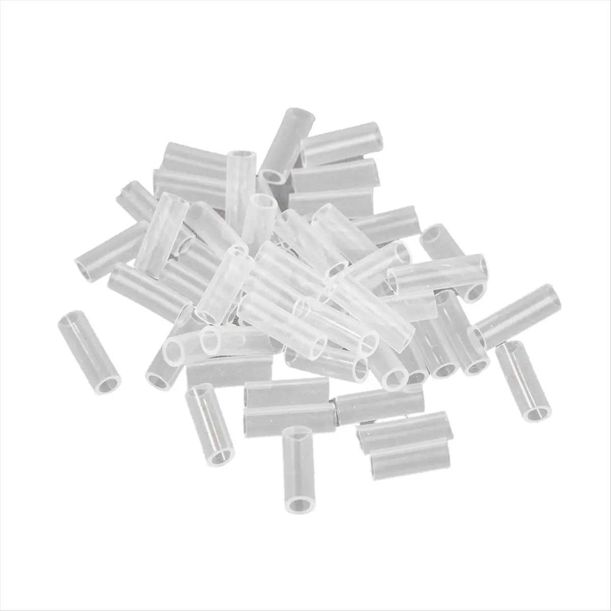 MALL 50Pcs Bead Chain Anti-Lost Cover DIY Transparent 1.5cm/0.59inch Key Ring Protective Cover to Prevent Falling Bead Chain