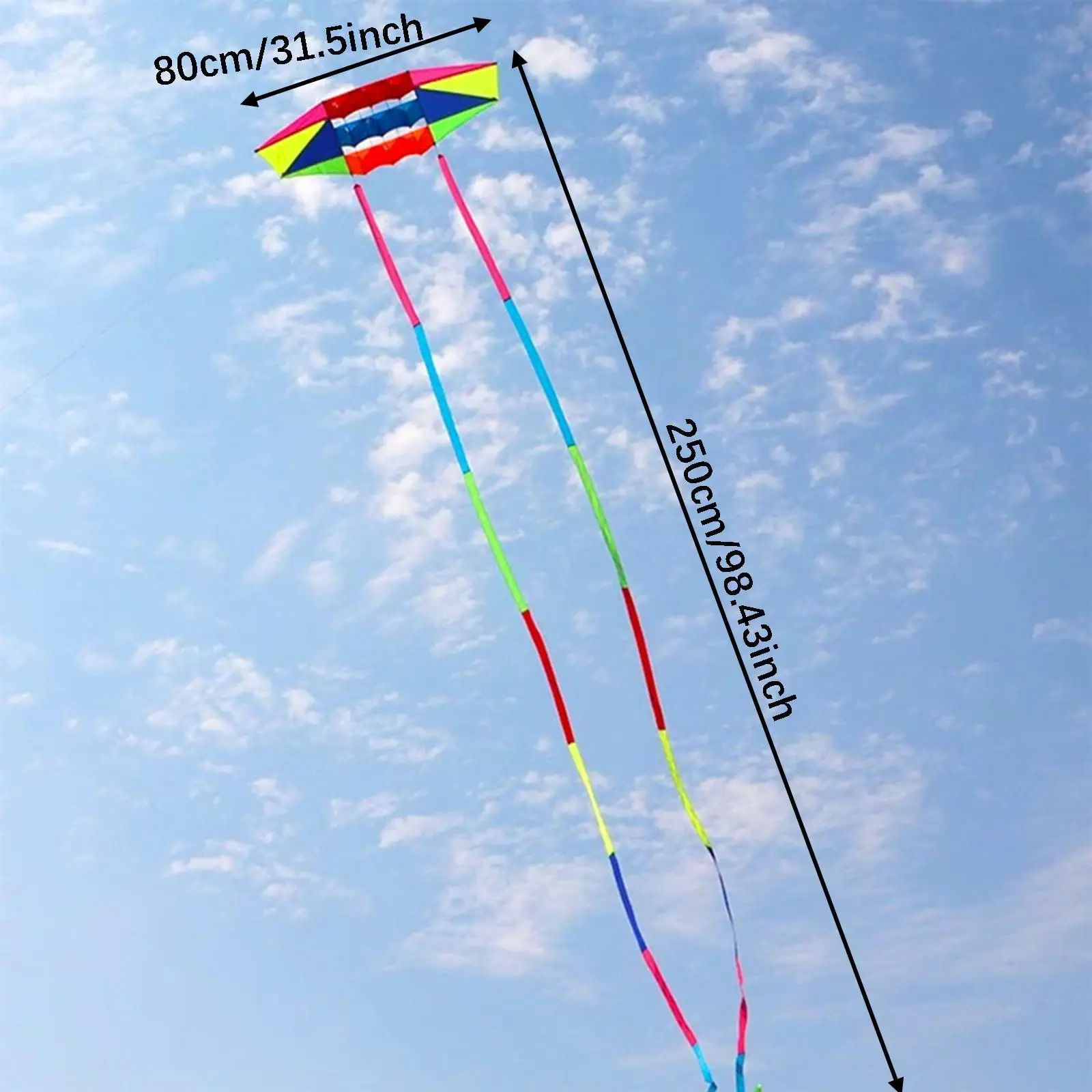 ว่าวสีสันสดใส ว่าวขนาดใหญ่ สายเดี่ยว ง่ายต่อการเล่น ของเล่นกีฬากลางแจ้ง สำหรับสนามหญ้าหลังบ้าน เด็กและผู้ใหญ่