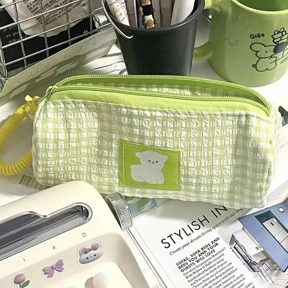 Storage Bag Creative Pencil Bag Large Capacity Cute Puppy Stationery Bag Zipper Portable Pen Pencil Case Student