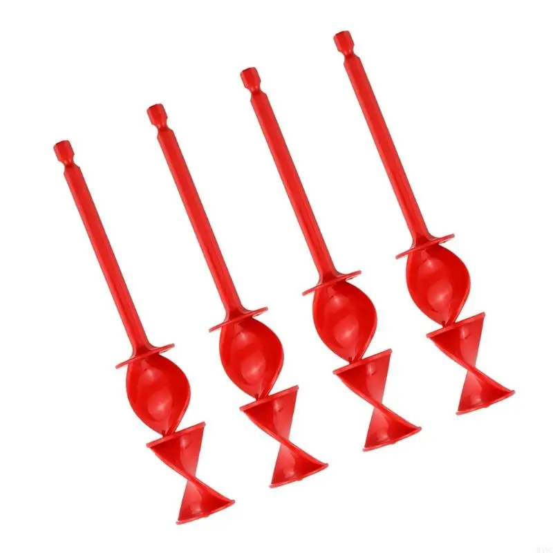 M4YC 4PCS الطلاء المقاوم للملابس مقاوم للقضيب القضيب سداسي سداسي سداسية الراتفية الايبوكسي الخلاط