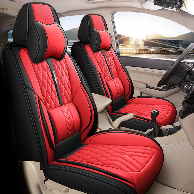 7 Seat Car Whosale Universal Size Leather   Cover P75006