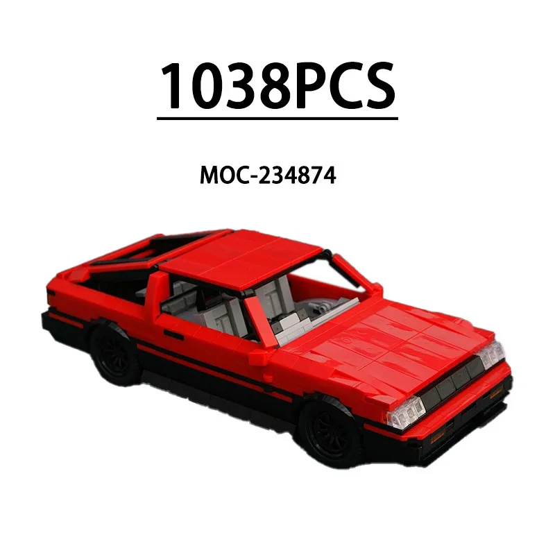 

MOC-234874 Building Block Sports Car Sedan Car Assembly Model Ornament 1038 Pieces Children Birthday Christmas New Year Toy Gift